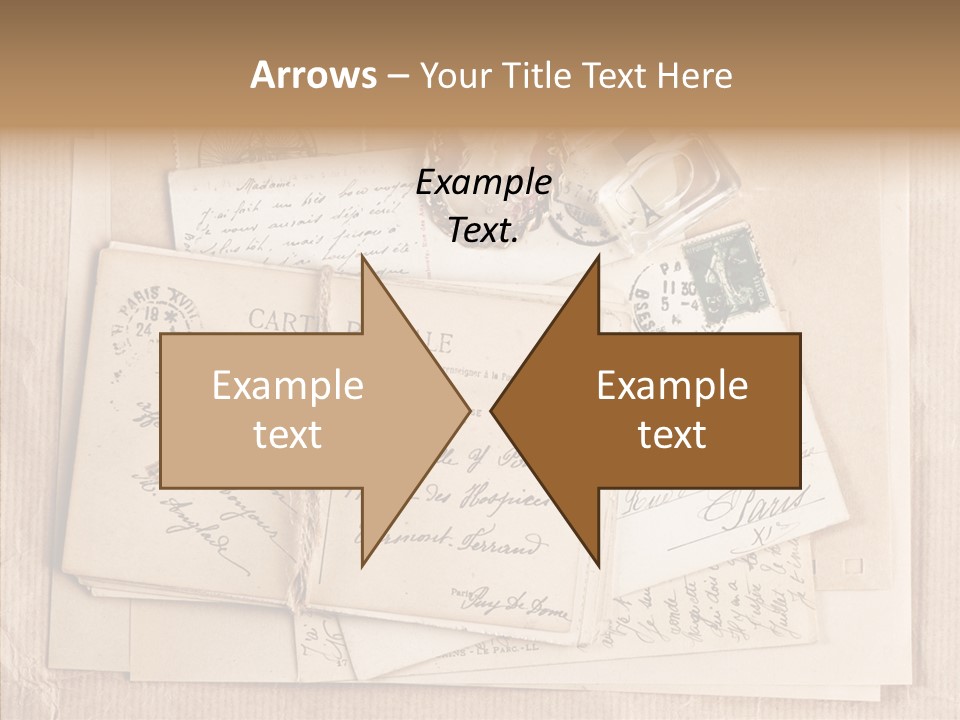 Album Correspondence Design PowerPoint Template