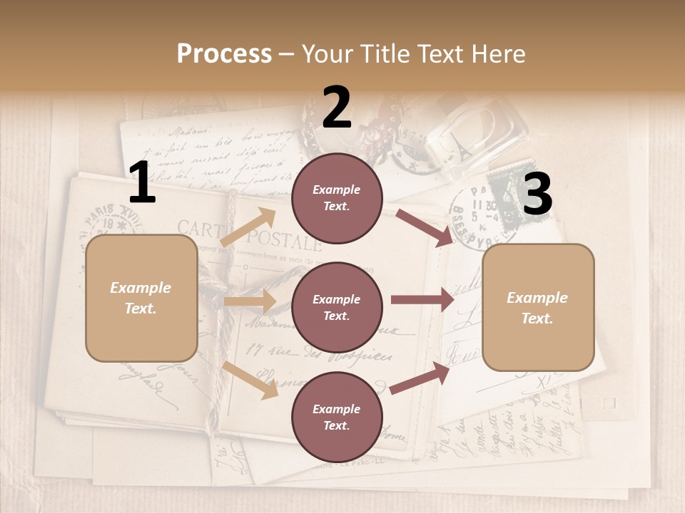 Album Correspondence Design PowerPoint Template
