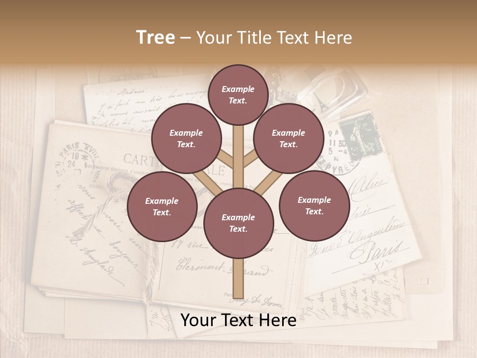 Album Correspondence Design PowerPoint Template