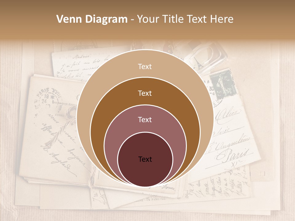 Album Correspondence Design PowerPoint Template