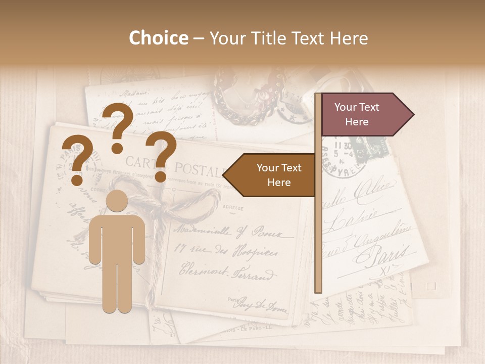 Album Correspondence Design PowerPoint Template