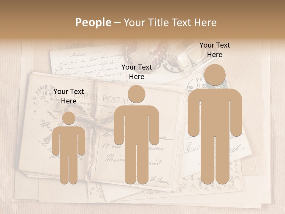 Album Correspondence Design PowerPoint Template