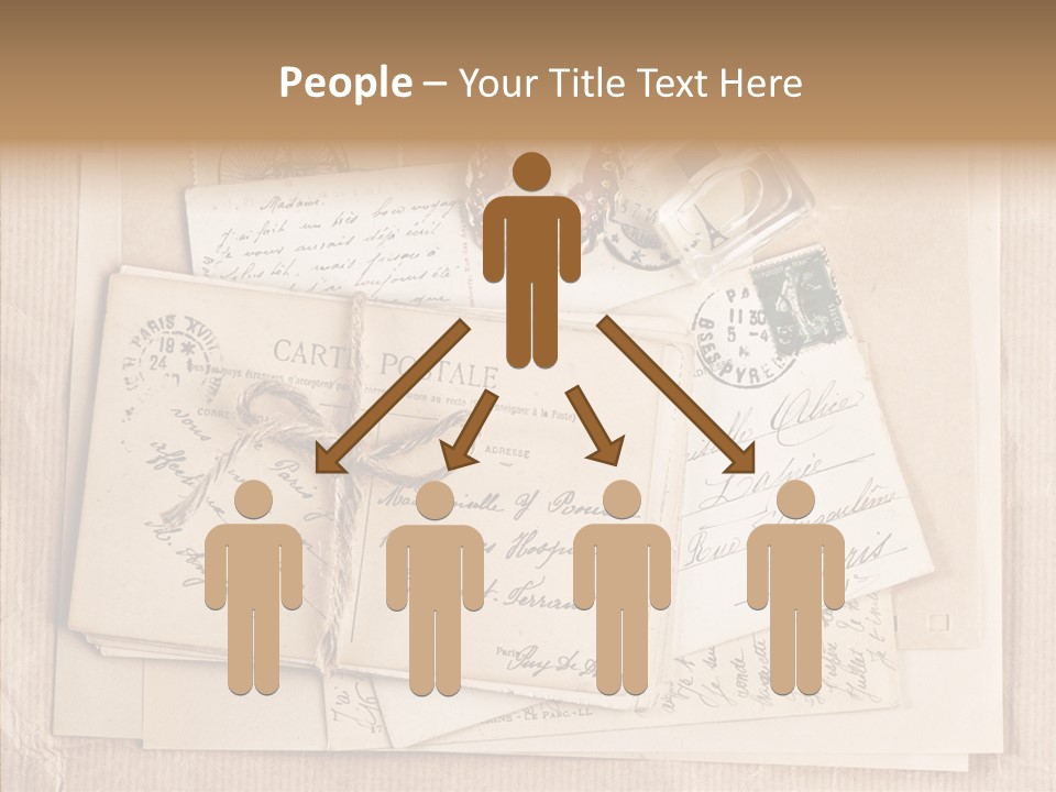 Album Correspondence Design PowerPoint Template