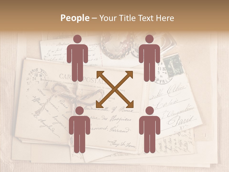 Album Correspondence Design PowerPoint Template