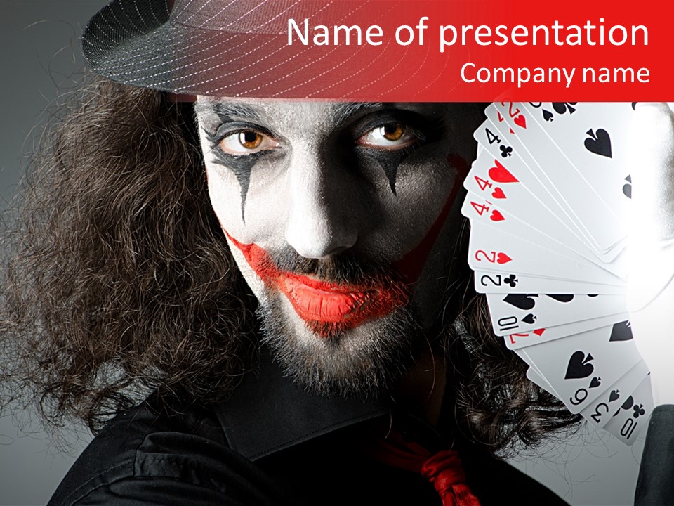 Masquerade Mystery Joker PowerPoint Template