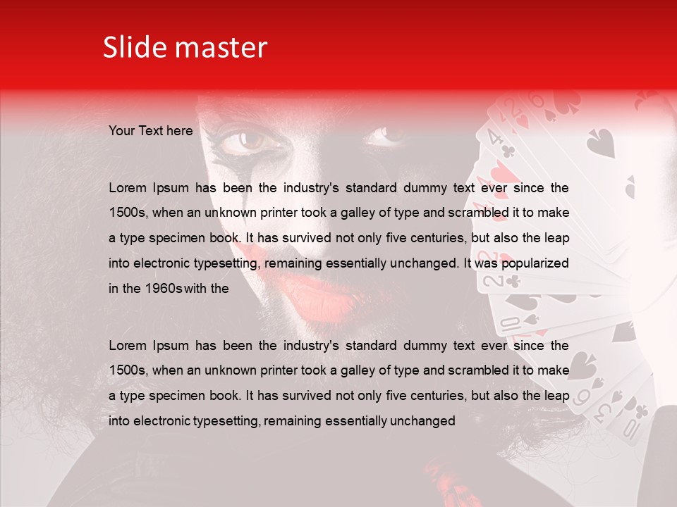 Masquerade Mystery Joker PowerPoint Template