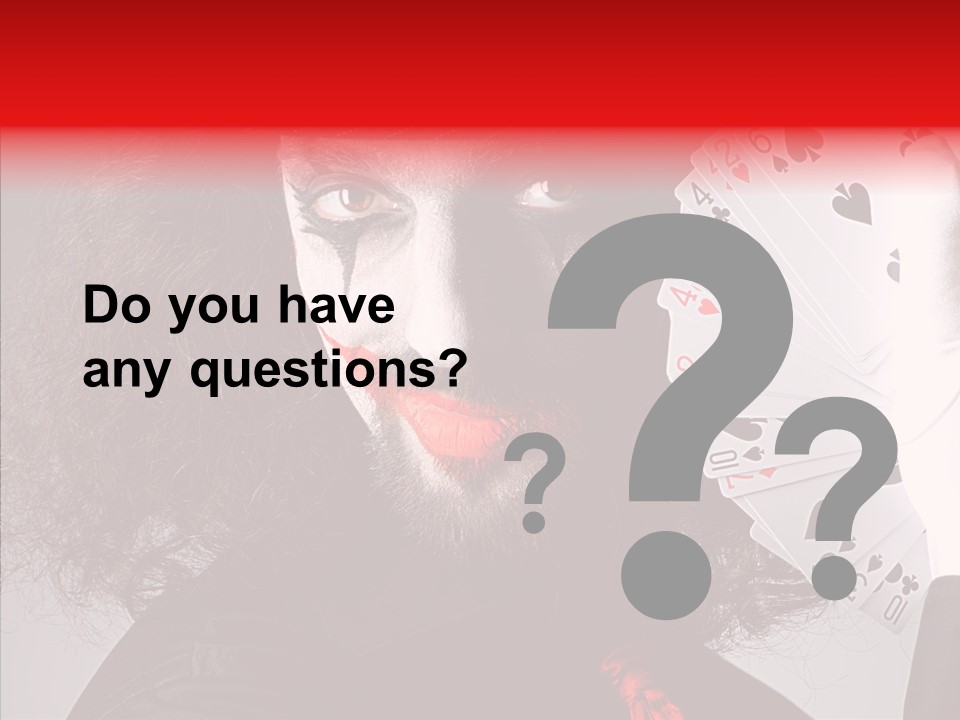 Masquerade Mystery Joker PowerPoint Template