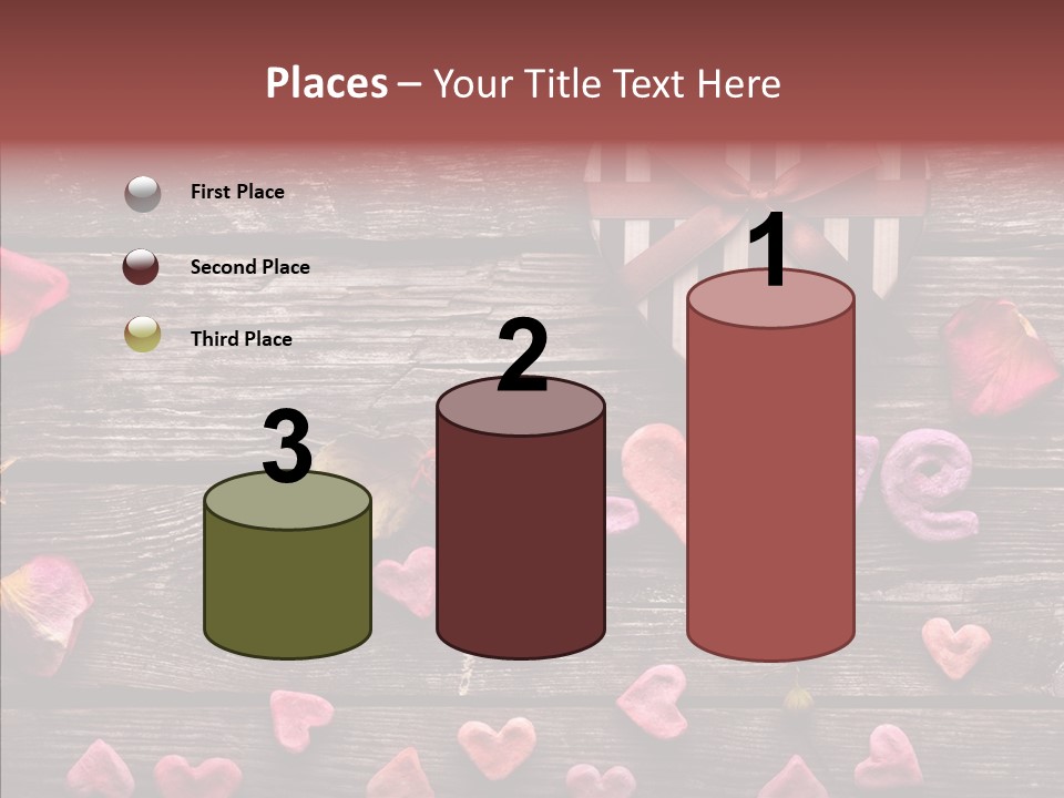 Nobody Heart Shape Ribbon PowerPoint Template