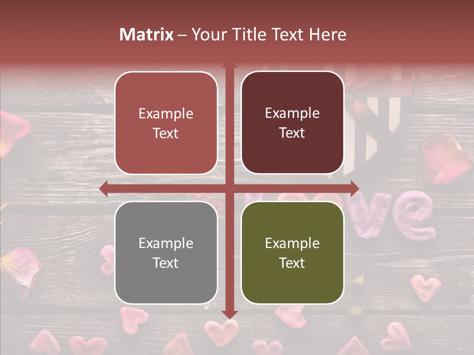 Nobody Heart Shape Ribbon PowerPoint Template