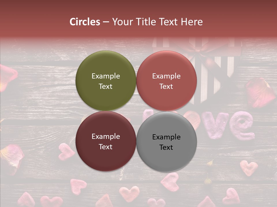 Nobody Heart Shape Ribbon PowerPoint Template