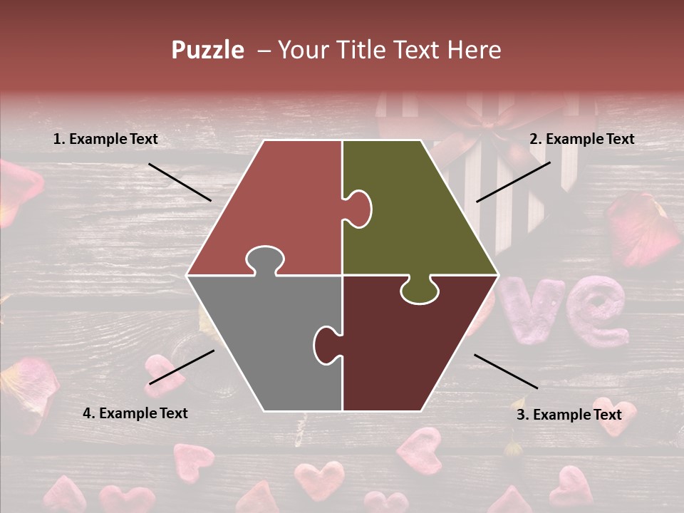 Nobody Heart Shape Ribbon PowerPoint Template