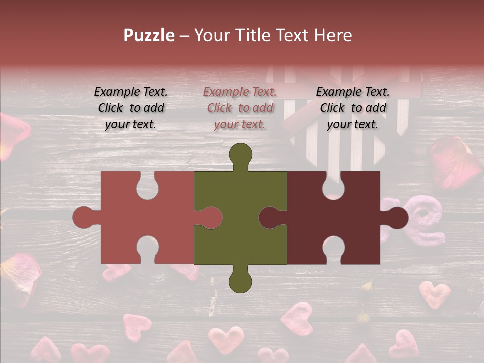 Nobody Heart Shape Ribbon PowerPoint Template