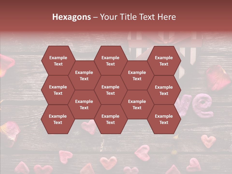 Nobody Heart Shape Ribbon PowerPoint Template