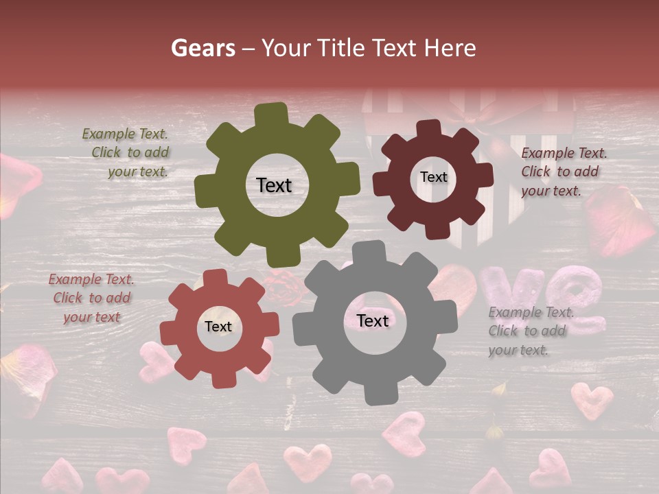 Nobody Heart Shape Ribbon PowerPoint Template