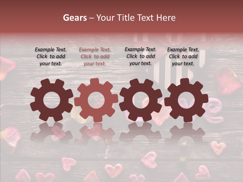 Nobody Heart Shape Ribbon PowerPoint Template