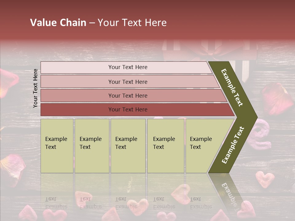 Nobody Heart Shape Ribbon PowerPoint Template