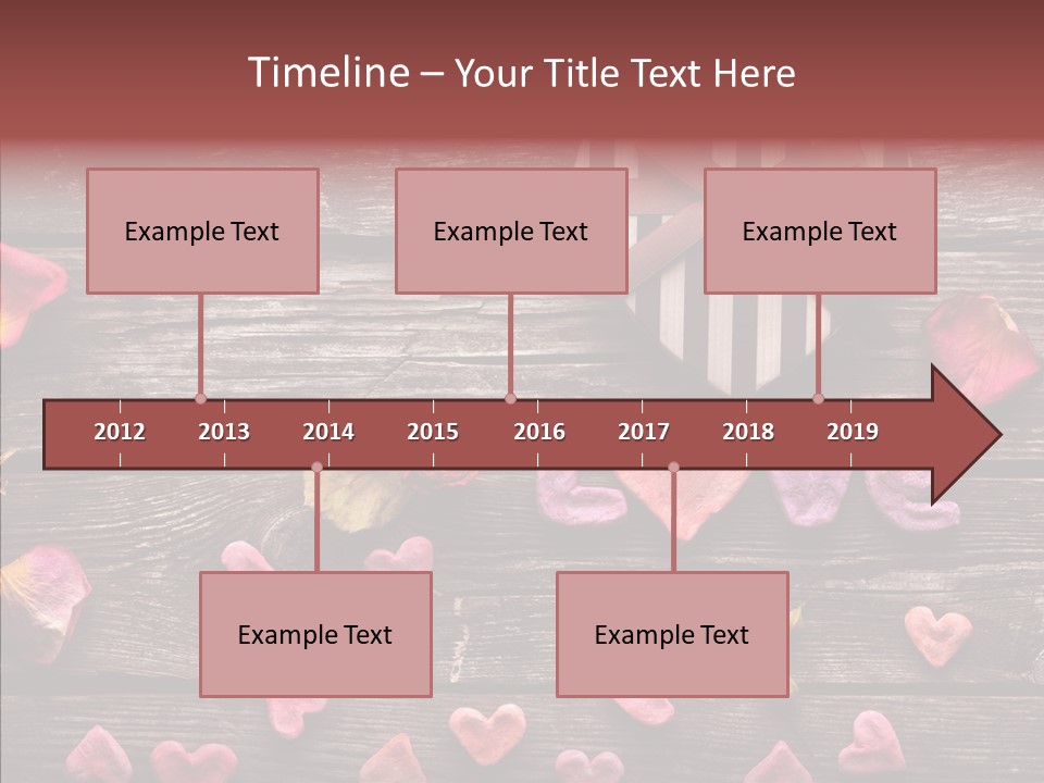 Nobody Heart Shape Ribbon PowerPoint Template