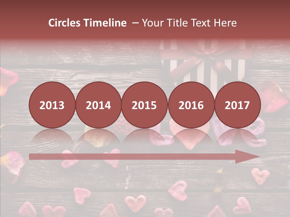 Nobody Heart Shape Ribbon PowerPoint Template