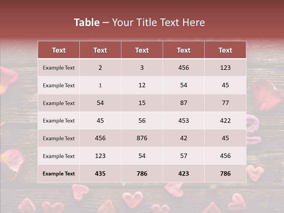 Nobody Heart Shape Ribbon PowerPoint Template