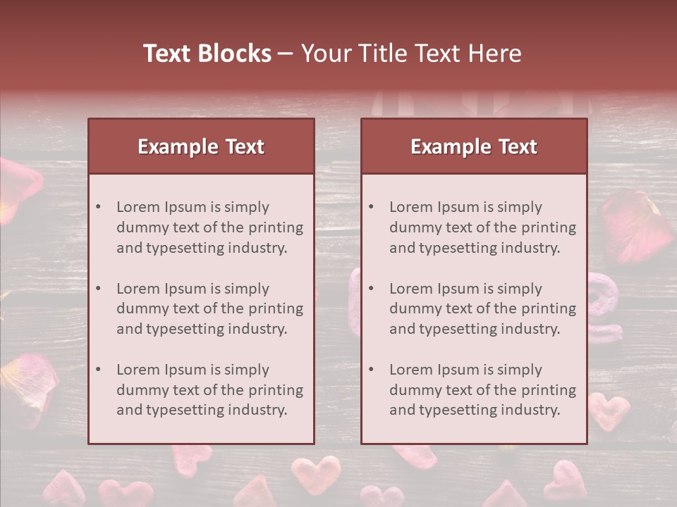 Nobody Heart Shape Ribbon PowerPoint Template