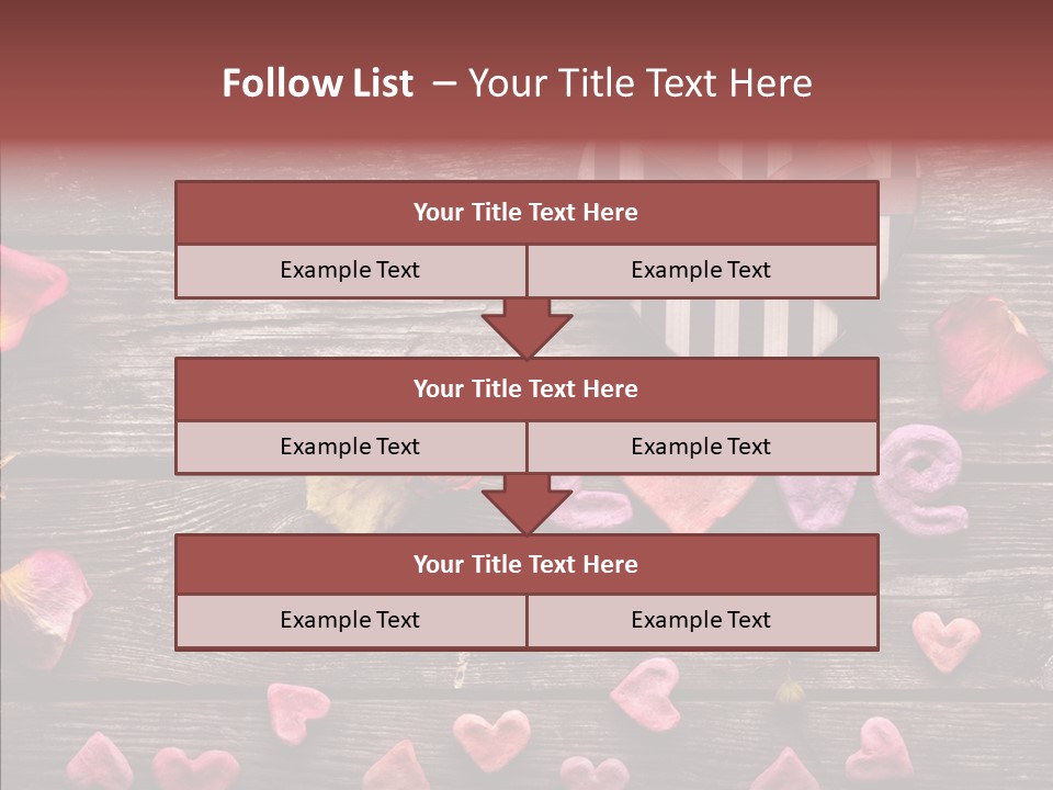 Nobody Heart Shape Ribbon PowerPoint Template