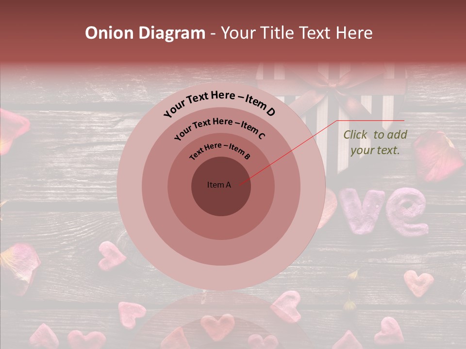 Nobody Heart Shape Ribbon PowerPoint Template