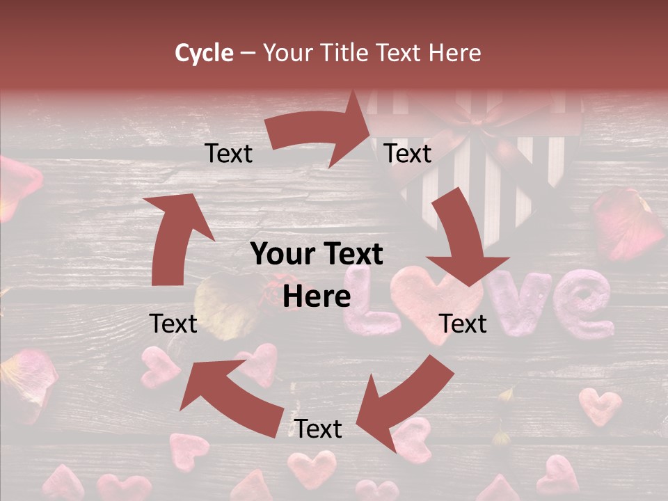 Nobody Heart Shape Ribbon PowerPoint Template