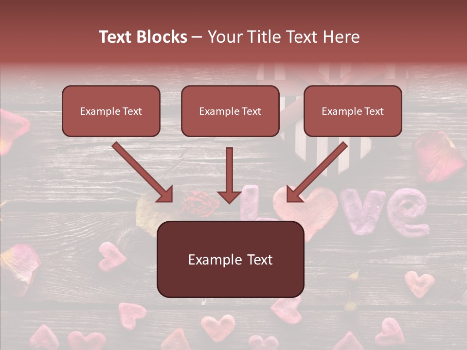 Nobody Heart Shape Ribbon PowerPoint Template