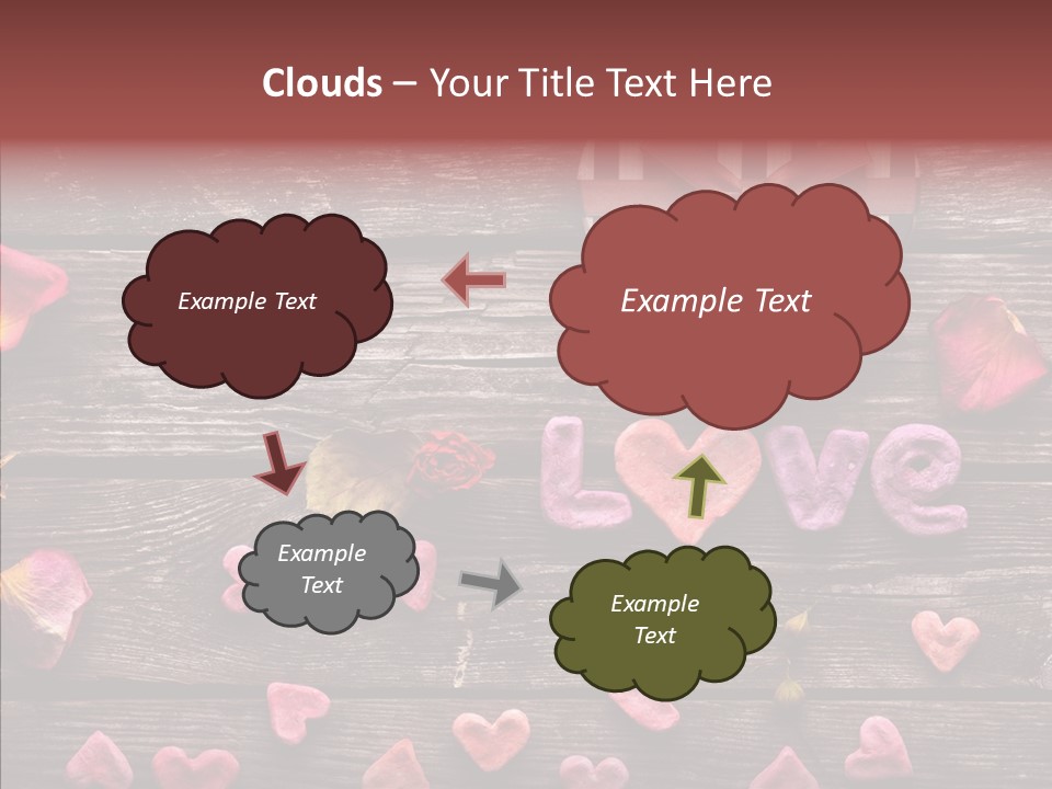 Nobody Heart Shape Ribbon PowerPoint Template