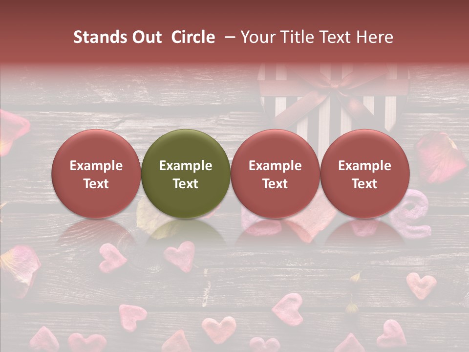 Nobody Heart Shape Ribbon PowerPoint Template