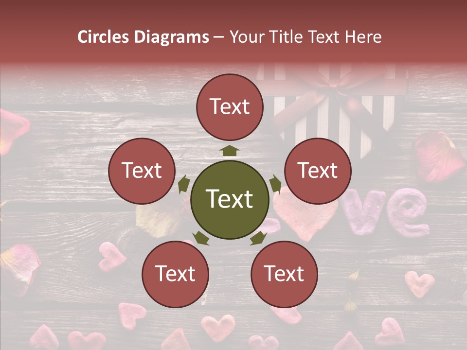 Nobody Heart Shape Ribbon PowerPoint Template