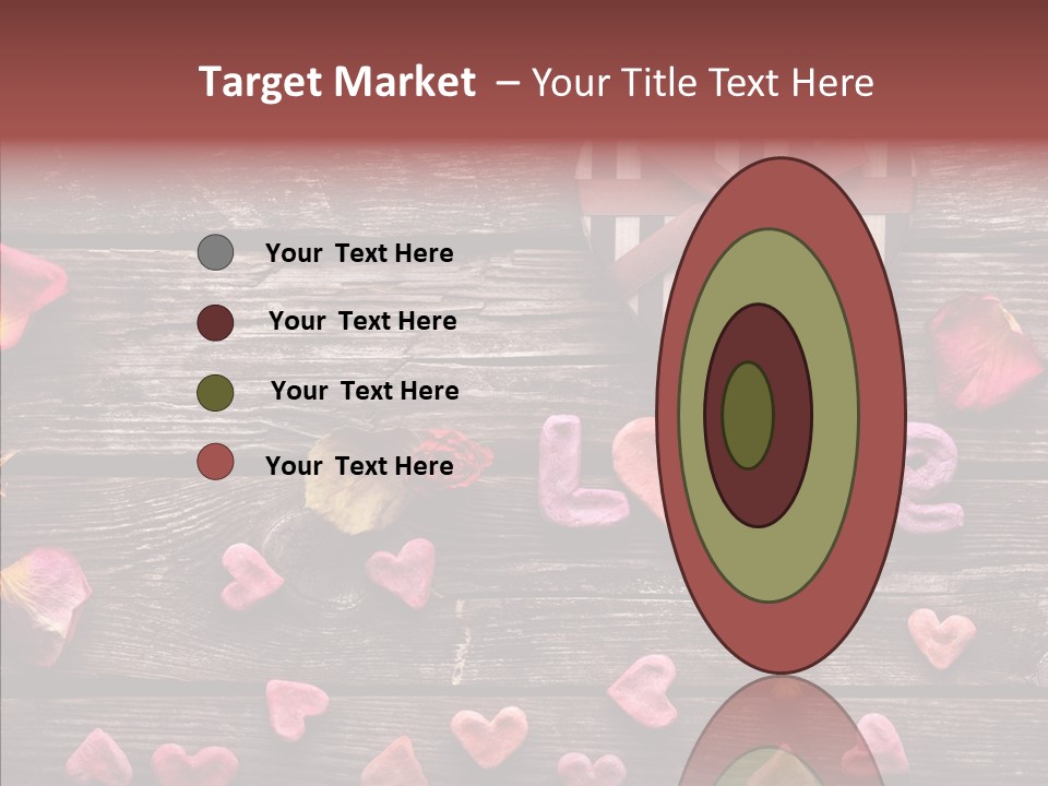 Nobody Heart Shape Ribbon PowerPoint Template