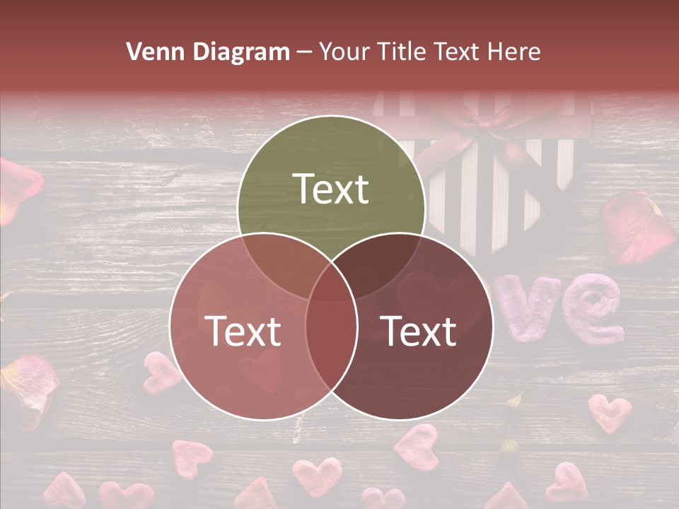 Nobody Heart Shape Ribbon PowerPoint Template