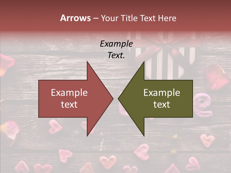 Nobody Heart Shape Ribbon PowerPoint Template