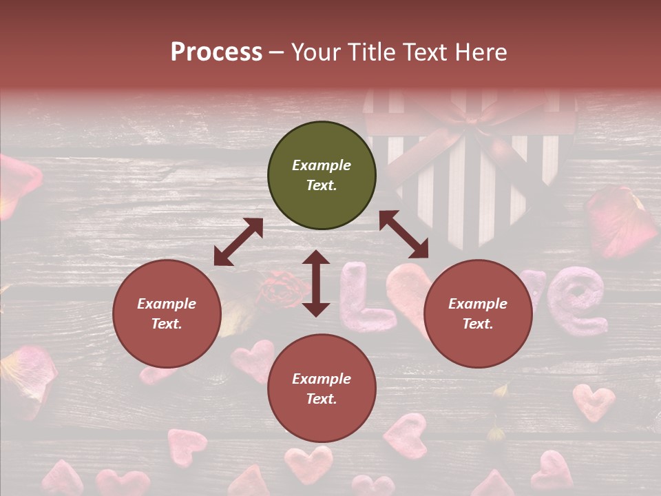 Nobody Heart Shape Ribbon PowerPoint Template