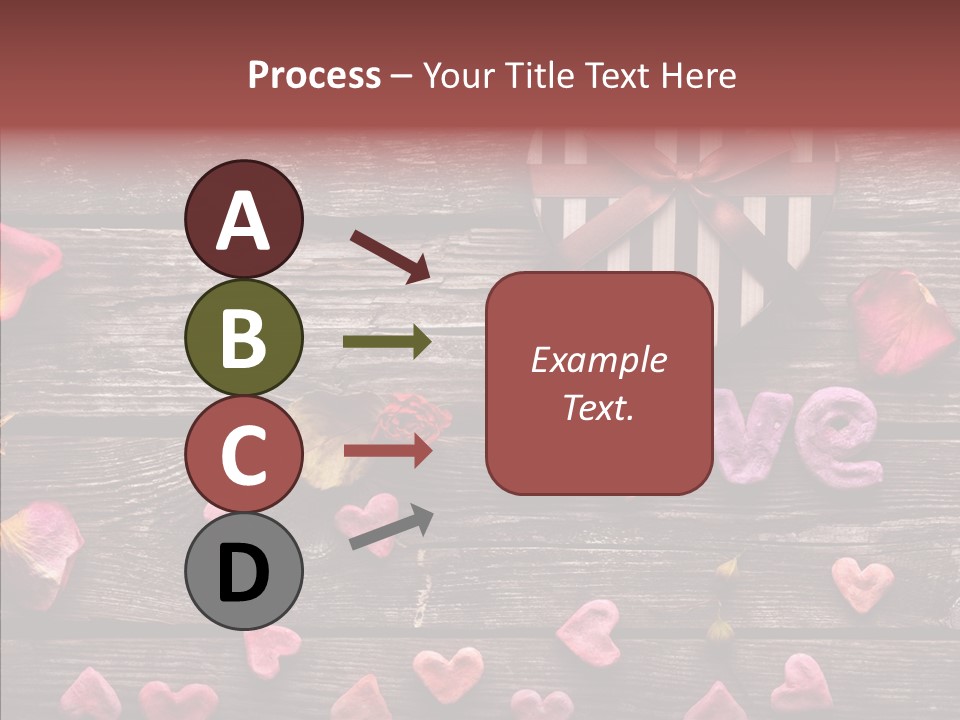 Nobody Heart Shape Ribbon PowerPoint Template