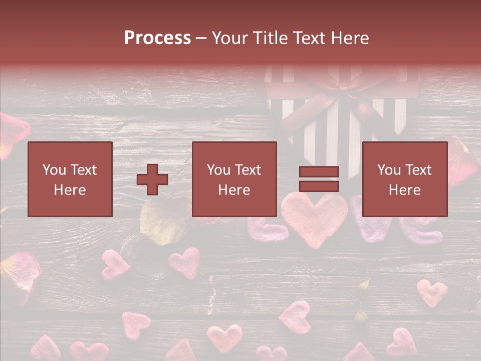 Nobody Heart Shape Ribbon PowerPoint Template
