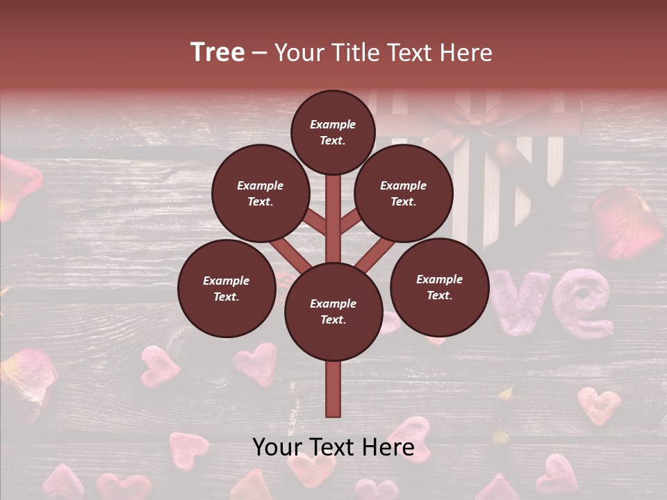 Nobody Heart Shape Ribbon PowerPoint Template