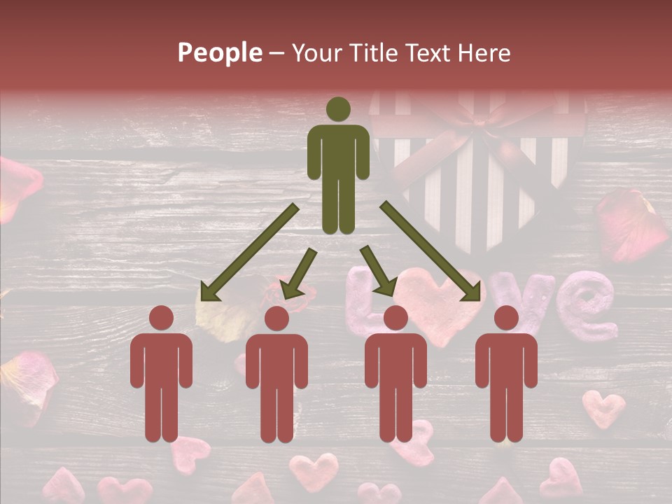 Nobody Heart Shape Ribbon PowerPoint Template