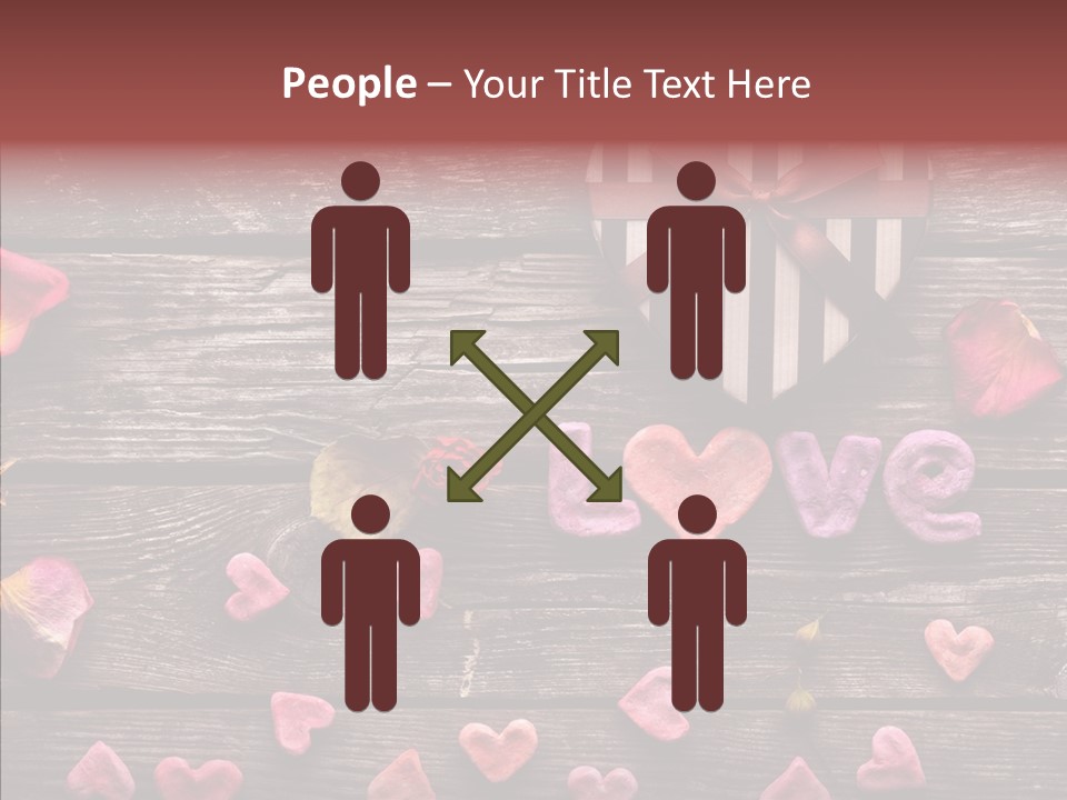 Nobody Heart Shape Ribbon PowerPoint Template