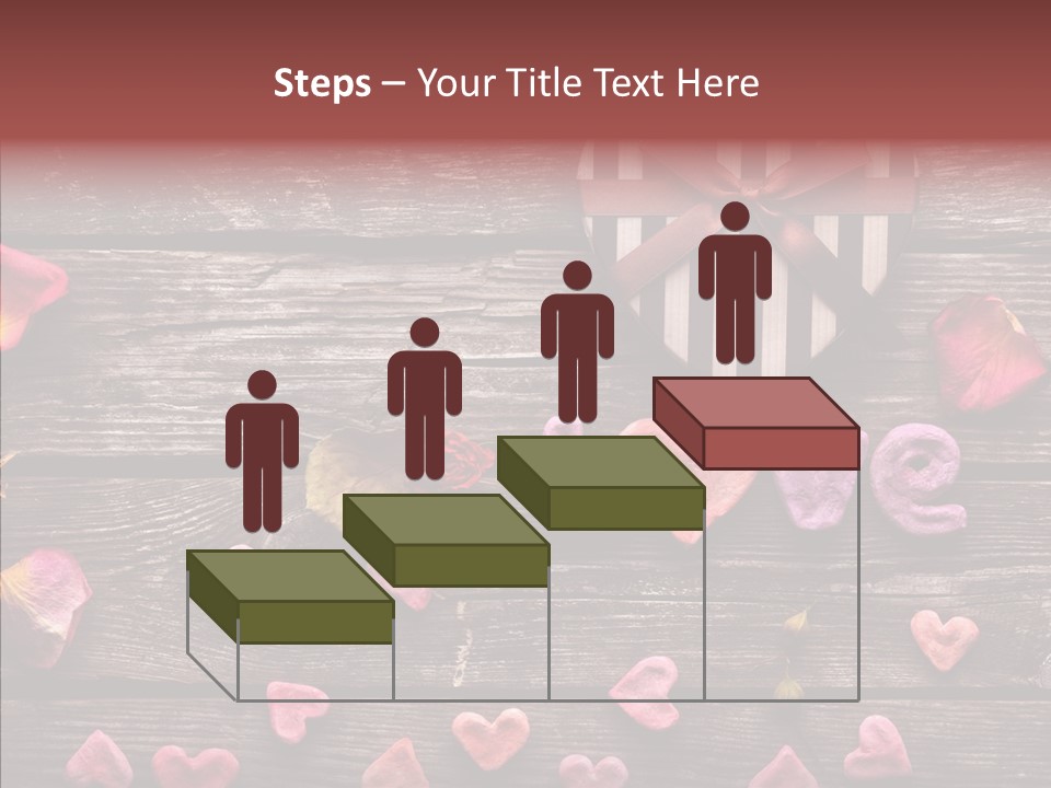 Nobody Heart Shape Ribbon PowerPoint Template