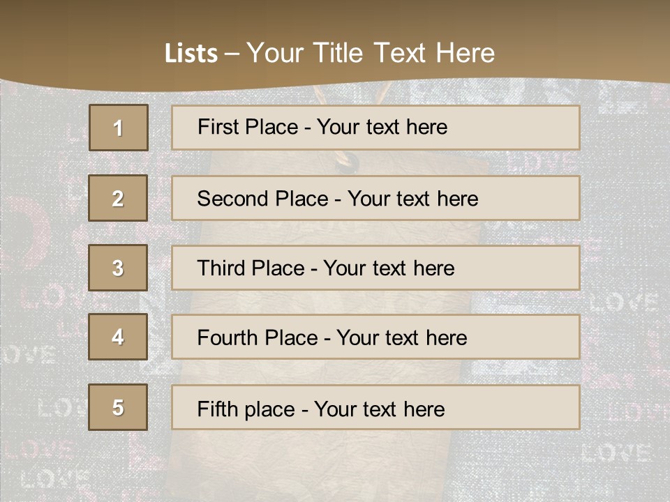 Love Letter Aged Natural PowerPoint Template