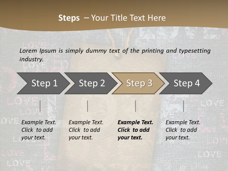 Love Letter Aged Natural PowerPoint Template