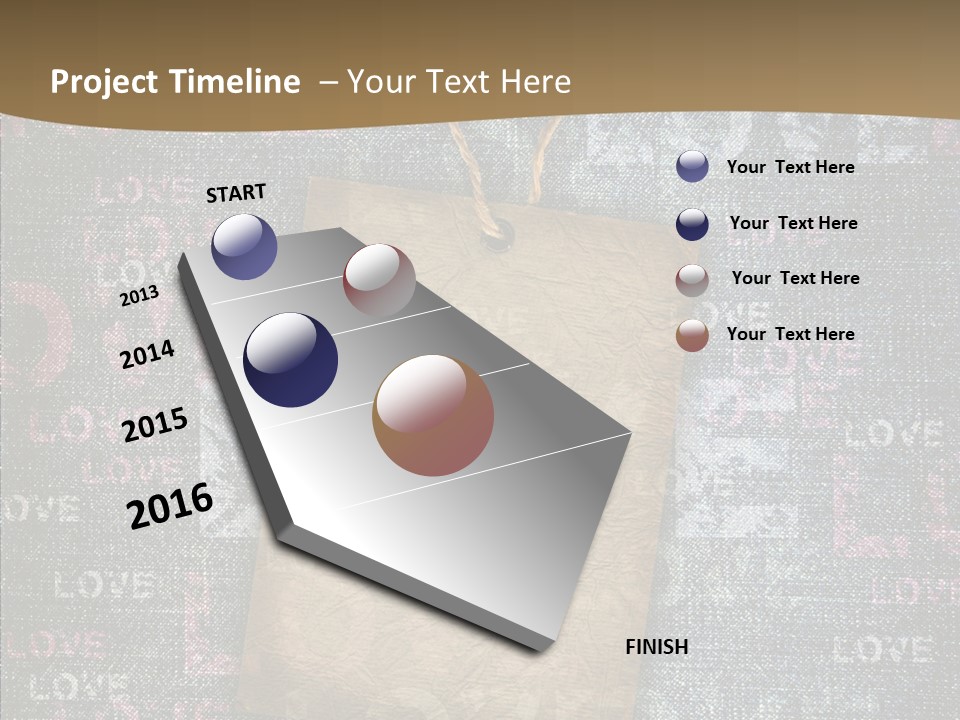 Love Letter Aged Natural PowerPoint Template