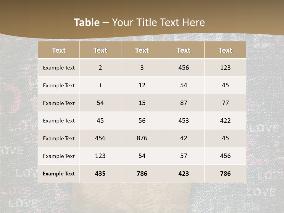 Love Letter Aged Natural PowerPoint Template