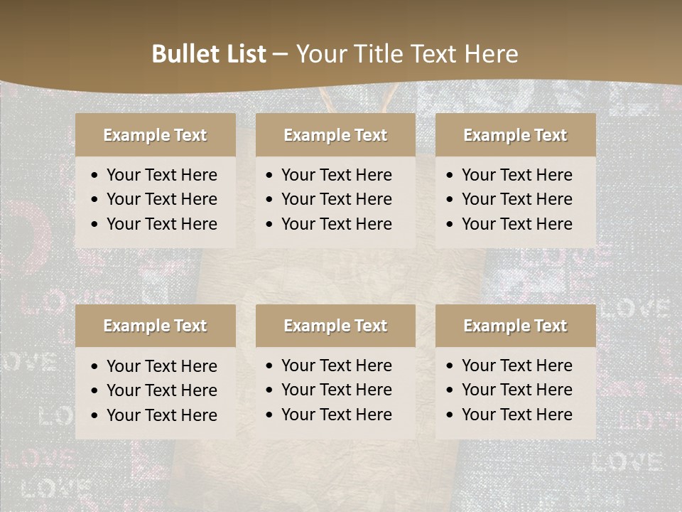 Love Letter Aged Natural PowerPoint Template