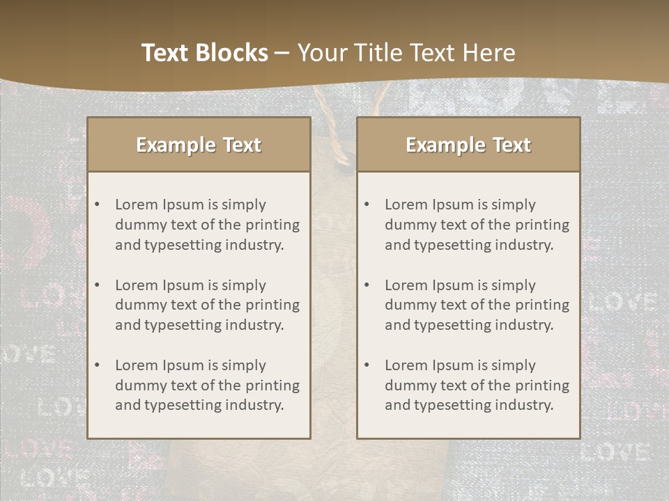 Love Letter Aged Natural PowerPoint Template