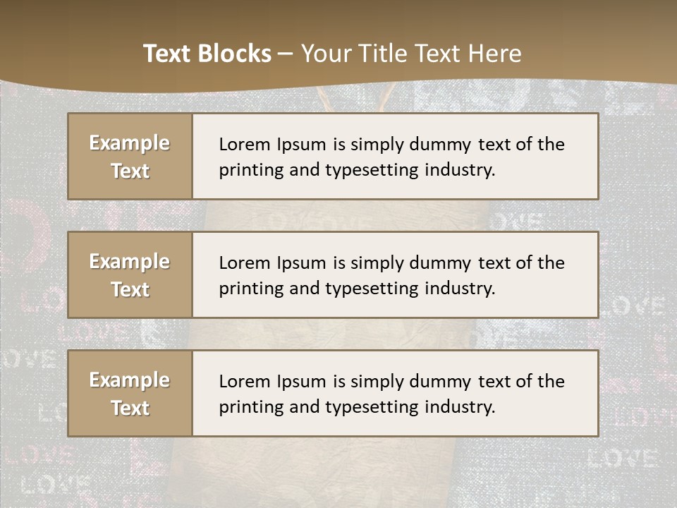 Love Letter Aged Natural PowerPoint Template