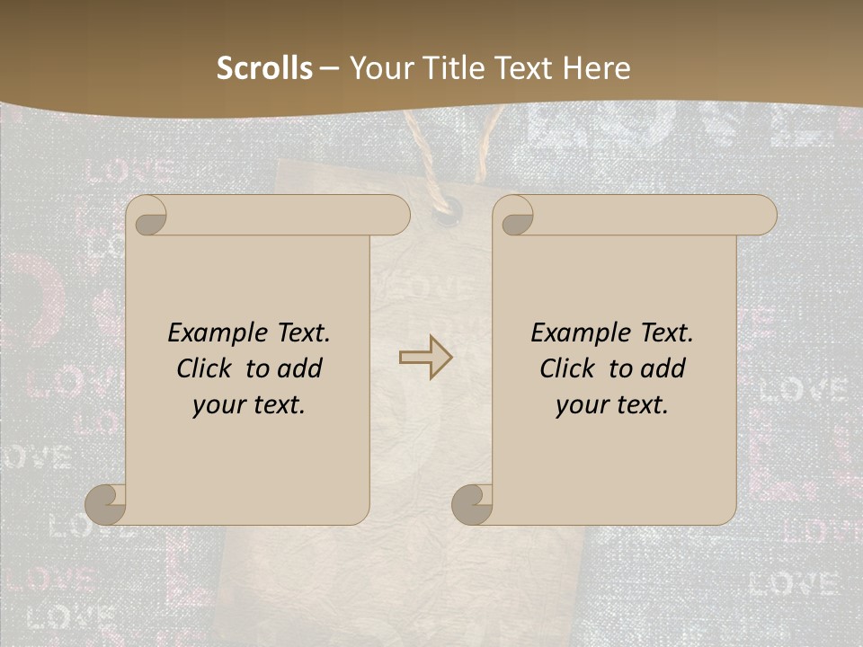 Love Letter Aged Natural PowerPoint Template