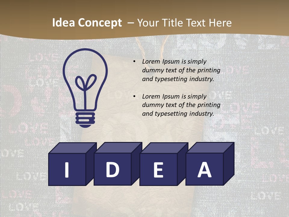 Love Letter Aged Natural PowerPoint Template